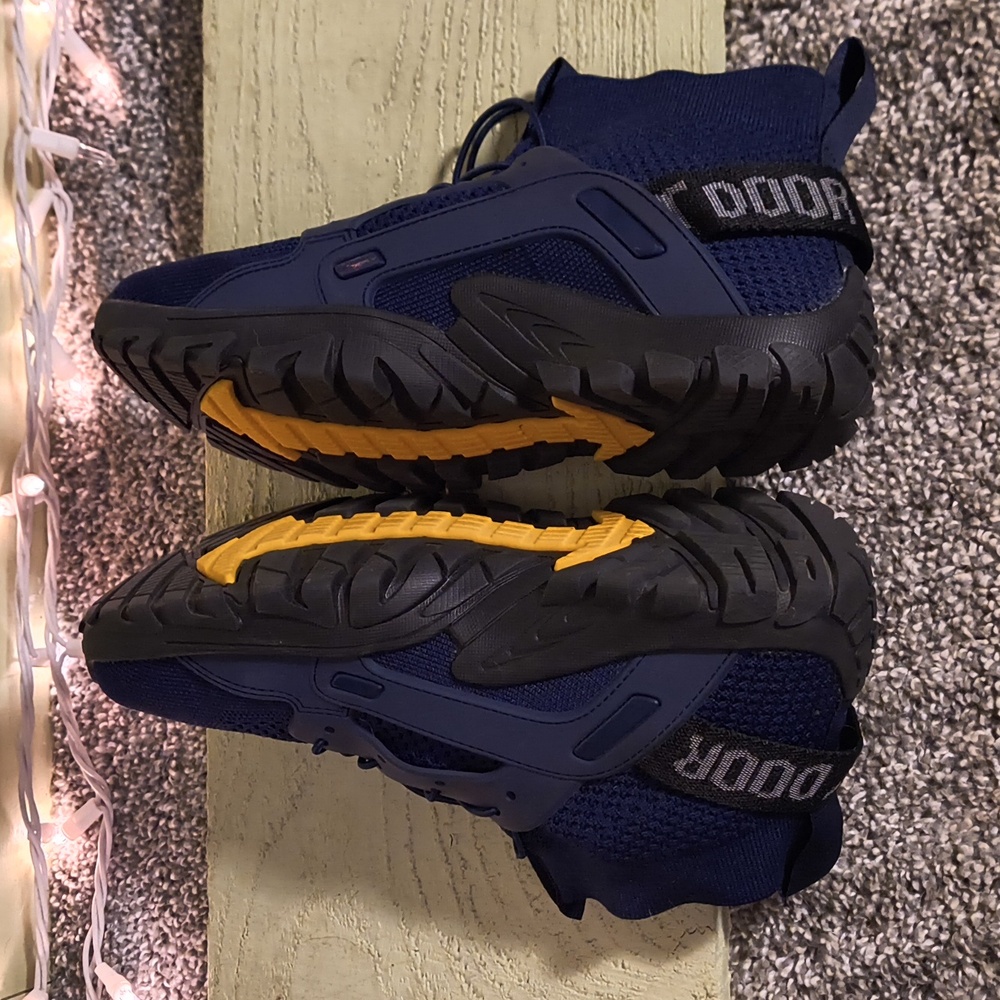 Women's Outdoors Navy Hiking Track Sole Tread Sock Sneaker 39 - Picture 7 of 12